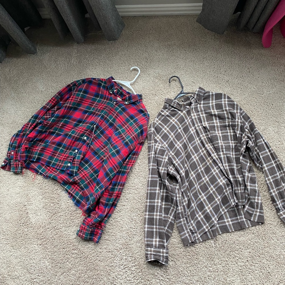 Two Cropped Winter Flannels